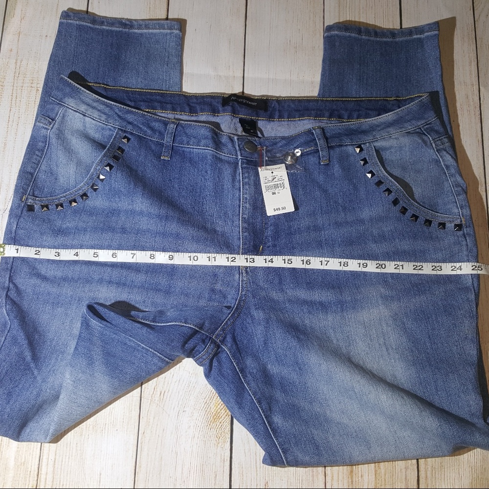 NWT 22W Studded Pocket Jeans